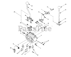 Cub Cadet 485 (590-485-100) - Cub Cadet Loader Valve Assembly