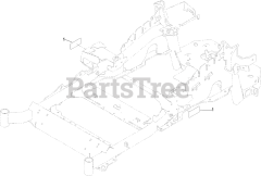 Toro 74925 TE (6000) - Toro 152cm Z Master Zero-Turn Mower, Side-Discharge Deck (SN: 404320000 - 999999999) Frame Decal Assembly