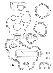 Simplicity 9518 (2097355) - Simplicity Compact Tractor, Diesel Gasket Sets - Intermediate Group (3486I02)