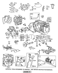 Briggs & Stratton 400437-0120-01 - Briggs & Stratton Horizontal Engine Cylinder,Cyl. Heads,Psiton