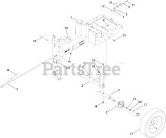 Toro 68018 C (MM-850E-S) - Toro Mortar Mixer (SN: 313000001 - 313999999) (2013) Frame Assembly