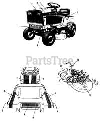 Simplicity 4208 (1690584) - Simplicity Lawn Tractor, 8hp