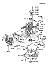 Kawasaki FB460V-BS33 - Kawasaki Engine CYLINDER/CRANKCASE
