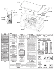Briggs & Stratton 076131-03 - Briggs & Stratton 35kW Liquid Cooled Home Standby Generator Decals Group - Circuit Protection