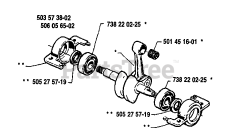 Husqvarna 40 - Husqvarna Chainsaw (1991-06) Crankshaft Assembly