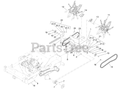 Exmark ARX440GKC24000 - Exmark 24" Stand-On Aerator, Kohler CH440 (SN: 402082300 - 404314158) (2018) Tine Assembly
