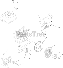 Toro 38756 (721 QZE) - Toro 21" Power Clear Snow Thrower (SN: 409200000 - 411799999) Ignition and Electrical Assembly