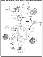 Husky HU 80722 - Husky Pressure Washer General Assembly