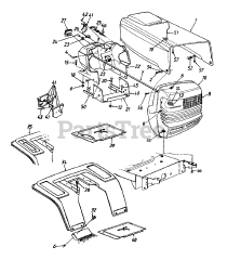 Yard Machines 13AL677F141 - Yard Machines Lawn Tractor (2000) (W.S. Badcock Corporation)