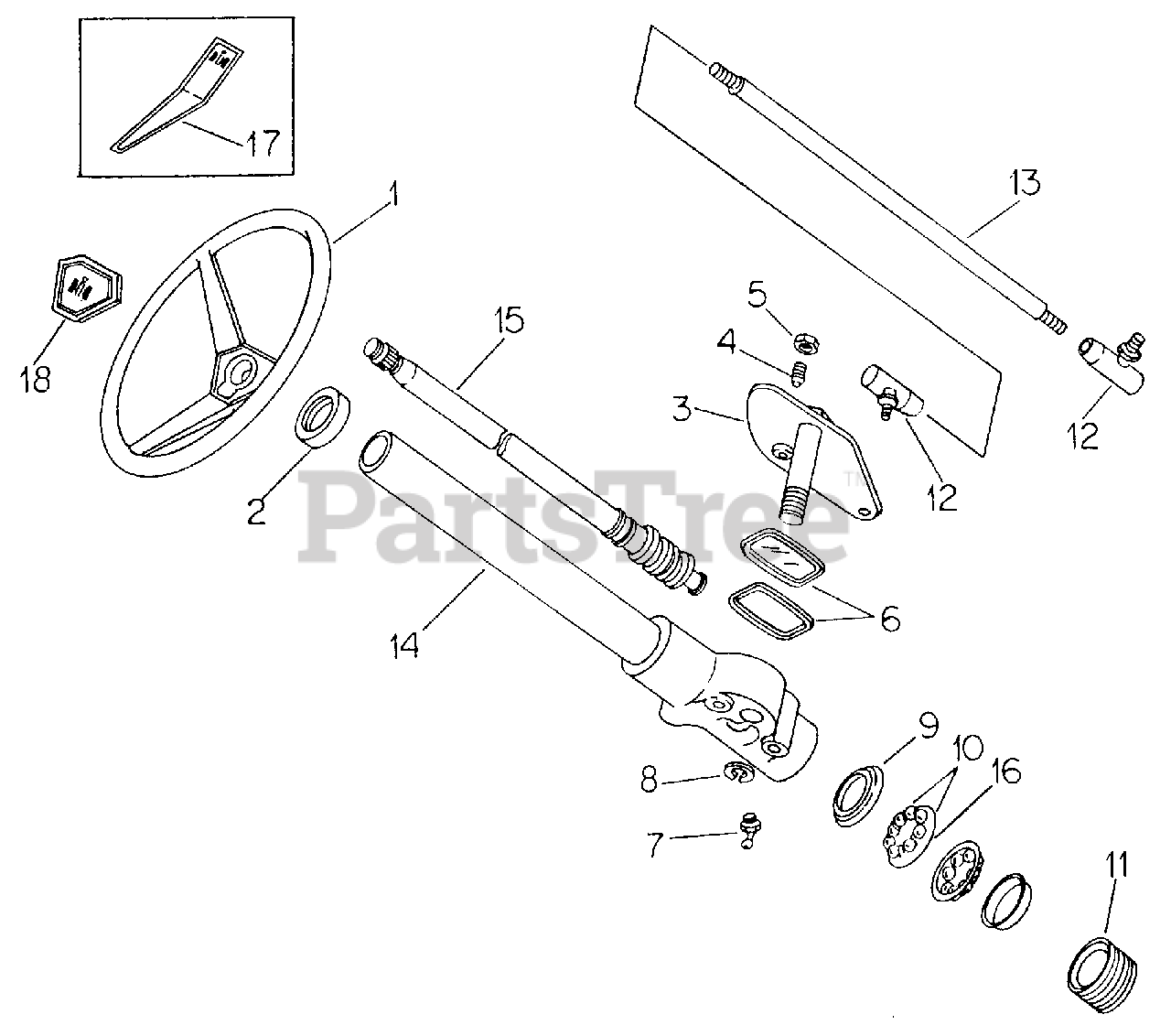 Cub Cadet 1450 (2050660U) Cub Cadet Garden Tractor Steering Gear