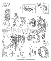 Briggs & Stratton 132232-0418-01 - Briggs & Stratton Horizontal Engine