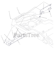 Gravely 991267 (ZT HD 44) - Gravely 44" Zero-Turn Mower, Kawasaki FR (SN: 200000 - 209999) Heat Shield