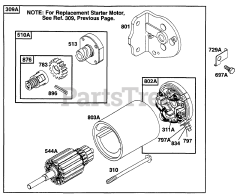 Briggs & Stratton 255707-0120-01 - Briggs & Stratton Vertical Engine Electric Starter