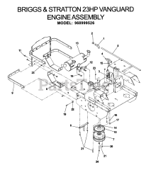 Husqvarna iZ 5223 (968999526) - Husqvarna 52" Zero-Turn Mower (2006-08) ENGINE 5