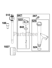 Briggs & Stratton 44S677-0036-G1 - Briggs & Stratton Vertical Engine Lubrication Group