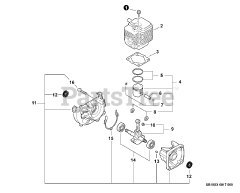 Echo SRM-22 GESU - Echo Brush Cutter (SN: S55822001001 - S55822999999)
