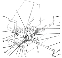 Toro 70080 (10-32) - Toro Recycler Rear-Engine Riding Mower (SN: 049000001 - 049999999) (1994) Brake  Clutch Assembly