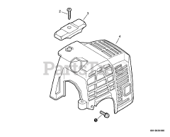 Echo GT-22 GES - Echo String Trimmer (Original Version) Engine Cover