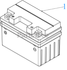 Cub Cadet CC 30 H (13AC21JDA10) - Cub Cadet Hydro Mini Rider (2023) Battery