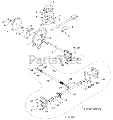 Poulan Pro PR 18530 ES (961980049-02) - Poulan Pro Snow Thrower (2012-07) AUGER HOUSING IMPELLER