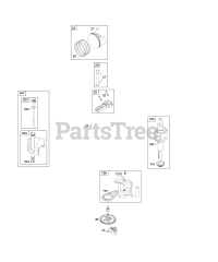 Briggs & Stratton 214907-0272-E1 - Briggs & Stratton Vertical Engine Cams, Crankshaft, Oil, Piston