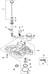 Kohler CV15-41615 - Kohler Command PRO Engine, Made for John Deere, 15hp, 11.2kW Oil Pan/Lubrication 3-27-136