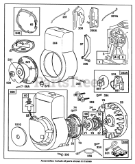 Briggs & Stratton 60102-1205-01 - Briggs & Stratton Horizontal Engine Blower Hsg,Rewinds,Armatures