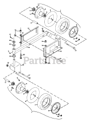 Gravely 887024 - Gravely 60" Deck for 4-Wheel Tractor (SN: 000101 & Above)