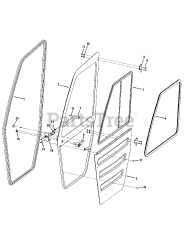 Cub Cadet 39A70027 (39A70027100) - Cub Cadet Utility Vehicle Hard Door Assembly att Left Door Assembly