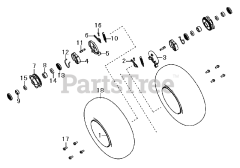 Murray S-1544 - Murray 90cc ATV (2002) Front Wheel