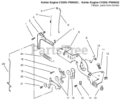 Toro 72115 (270-H) - Toro Lawn & Garden Tractor (SN: 099000001 - 099999999) (1999) Engine Controls