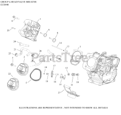Kohler ECH440-3000 - Kohler Command PRO EFI Engine, Basic Version, 14hp, 10.5kW 04 CylinderHead/Breather