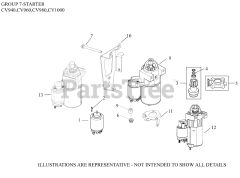 Kohler CV960-2002 - Kohler Command PRO Engine, Basic Version, 36hp, 26.9kW 07 Starting