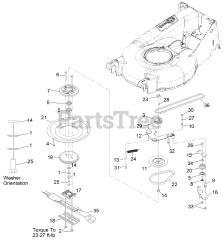 Exmark ECXKABBC21 - Exmark 21" X-Series Walk-Behind Mower, Kawasaki FJ180V, BBC (SN: 314000000 - 314999999) (2014) Blade Assembly