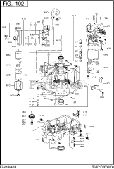 Subaru Robin EH650VD0020 (EH65) - Subaru Robin Engine 100 Crankcase