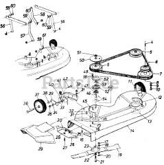 MTD 195-800-000 - MTD Mower Deck Assembly Only (1985)