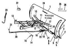 Simplicity 991010 - Simplicity 46" Snow Plow & Dozer Blade