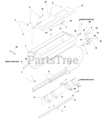 Husqvarna DT 22 B5NRA (968999212) - Husqvarna 22" Dethatcher (2005-11) Seeder Assembly