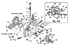 Homelite XL 12 (UT-10456) - Homelite Chainsaw Drive Case &amp; Oil Pump