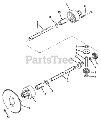 Toro 57050 - Toro 25" Lawn Tractor (SN: 008000001 - 008999999) (1968) Differential Assembly, Part No. 7-3405