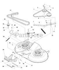 Simplicity 1693575 - Simplicity 102cm Mower Deck, Rear-Discharge