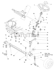 AGCO 515 G (1693931) - AGCO Lawn Tractor, 15hp Steering Group