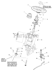 Simplicity 1693973 - Simplicity Prestige 50" Garden Tractor, 20hp Steering Group - Manual Steering with Tilt S/N 2000 &amp; Up