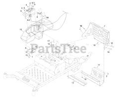 Exmark PNS651KA483 - Exmark 48" Pioneer S-Series Zero-Turn Mower, Kawasaki FR651V (SN: 314000000 - 314999999) (2014) Controls Assembly