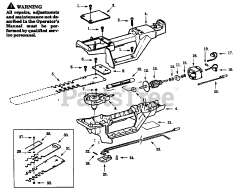 Paramount HT 1400 - Paramount Hedge Trimmer, Electric HEDGE TRIMMER ASSEMBLY