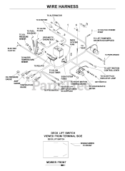 Husqvarna BZ 6127 D (968999218) - Husqvarna 61" Zero-Turn Mower (2003-06) WIRING HARNESS 2