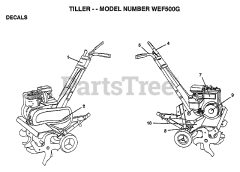 Weed Eater WE F500 G - Weed Eater Tiller (1999)