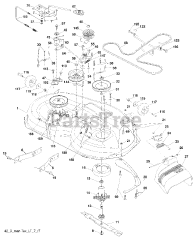Poulan Pro PB 195H42 LT (960420036-01) - Poulan Pro Lawn Tractor (2008-04) Mower Deck