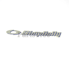 Simplicity 153166 Brand Decal, Simplicity Silver - image 1