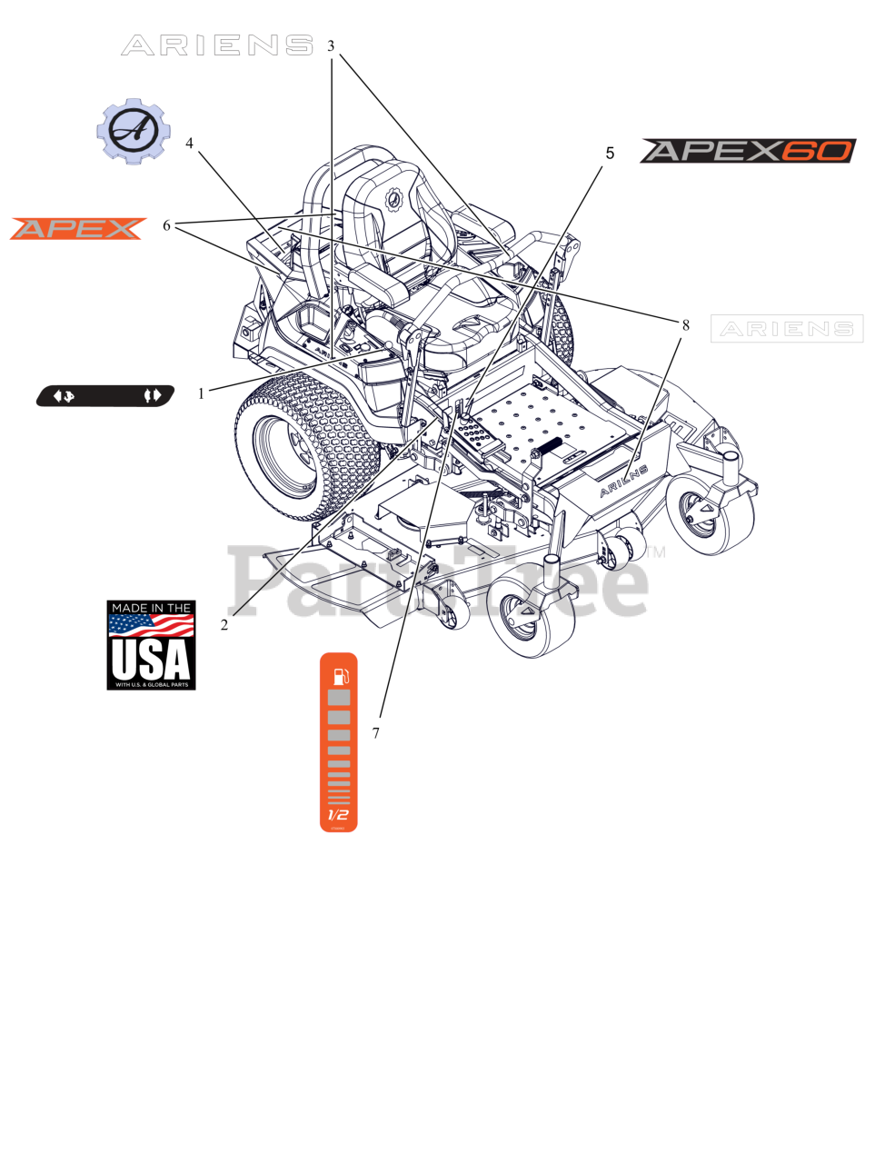 Ariens 991163 - Ariens Apex 60